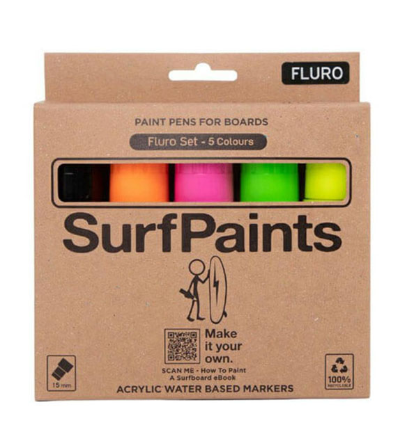 Surf Paints Fluro 5 Pack