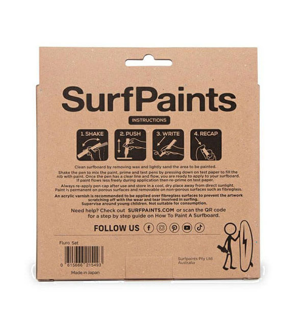 Surf Paints Fluro 5 Pack - Strapper Surf