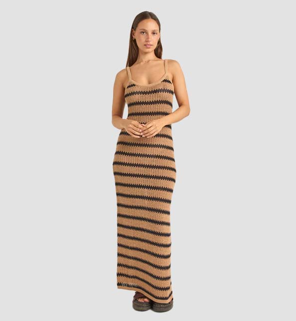 Sol Stripe Knit Maxidress