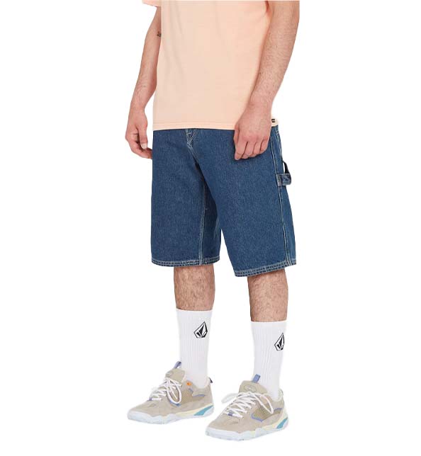 Labored Denim Utility Sho