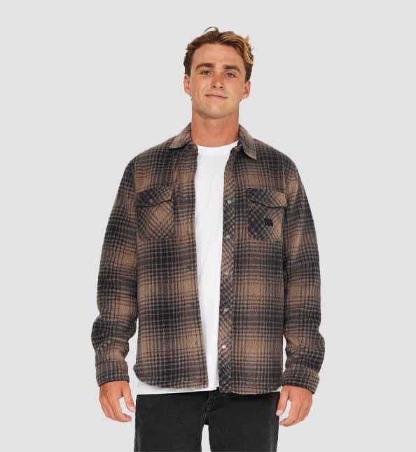Glacier Plaid High Pile S